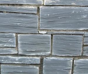 Welsh Pillared Blue Slate Walling - Per Mtr2