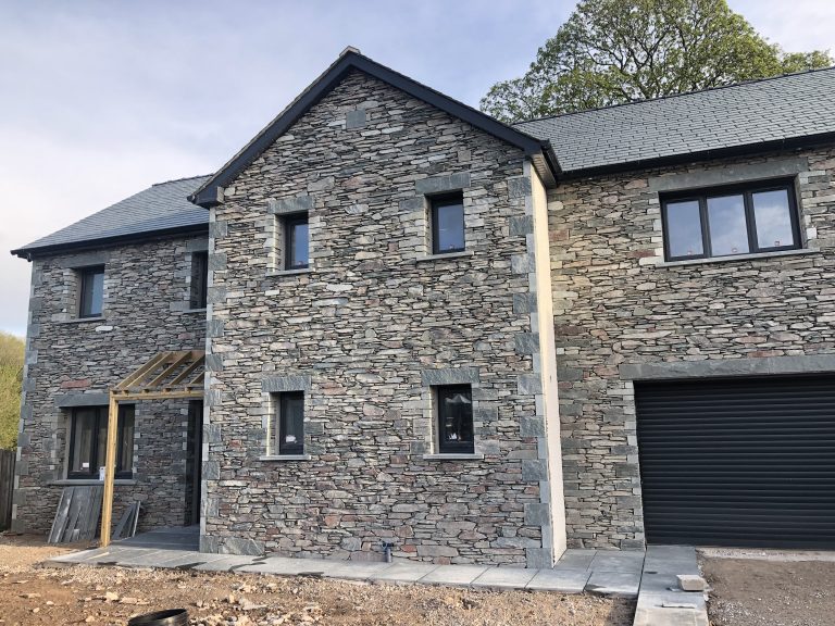 slate exterior of house